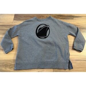Holland America Line Gray Fleece Crewneck Sweatshirt Embroidered Logo Size S
